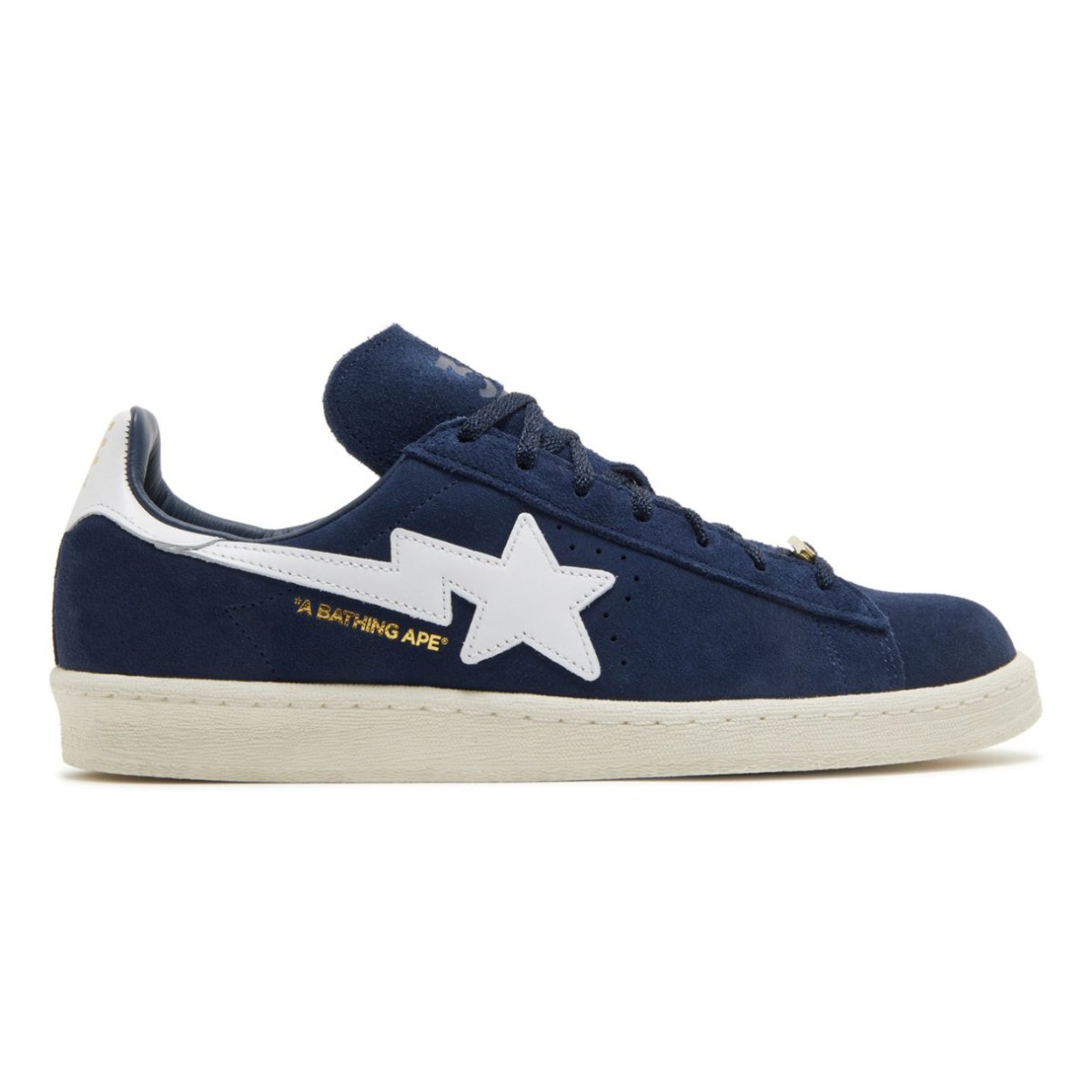 Adidas Campus 80s Bape Collegiate Navy ID4770 - Adidas Campus 80s Bape Collegiate Navy ID4770