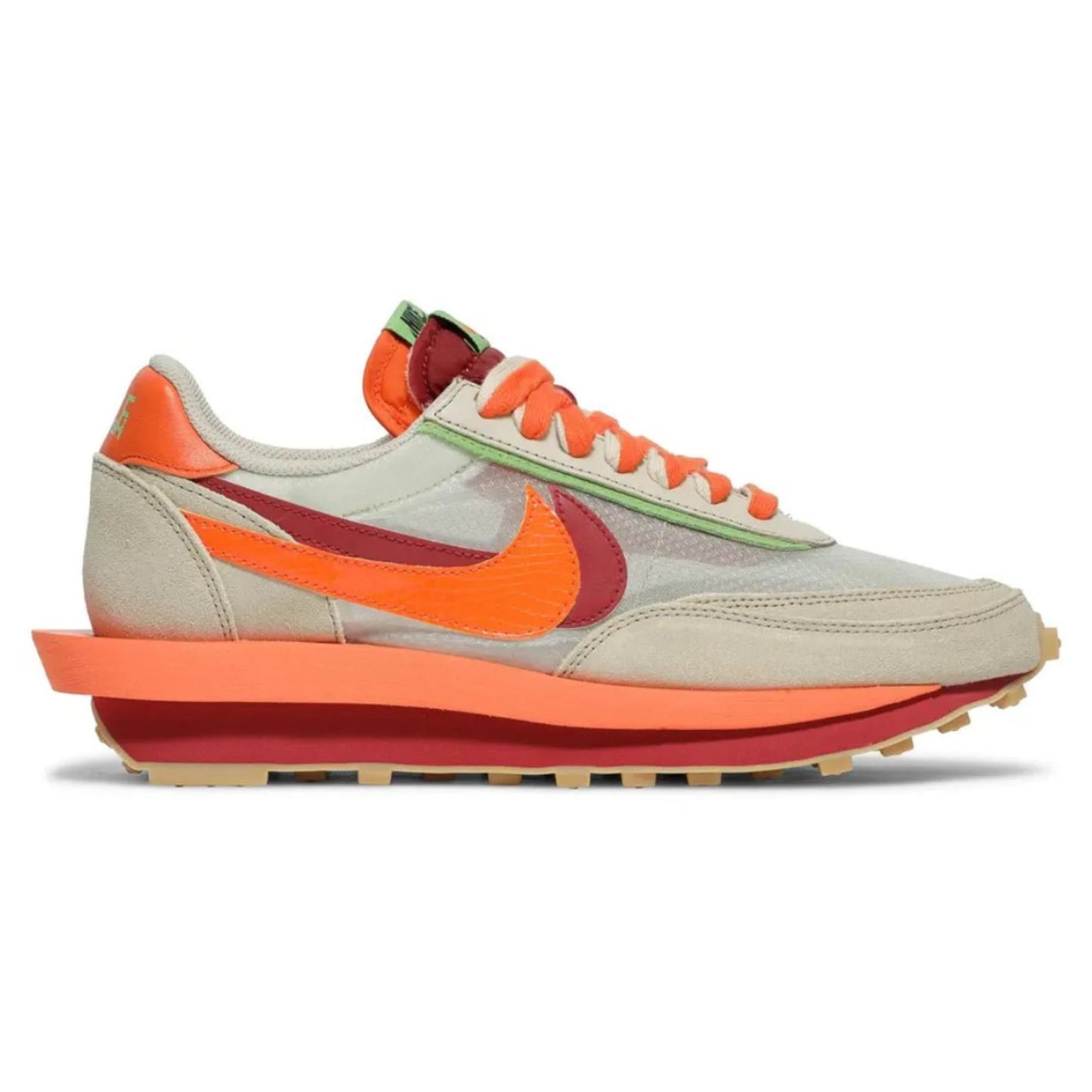 Nike LD Waffle Sacai CLOT Kiss of Death Orange DH1347 100
