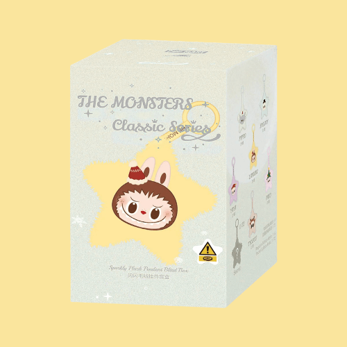 Pop Mart Labubu The Monsters Classic Series Sparkly Plush Pendant Blind Box - Pop Mart Labubu The Monsters Classic Series Sparkly Plush Pendant Blind Box