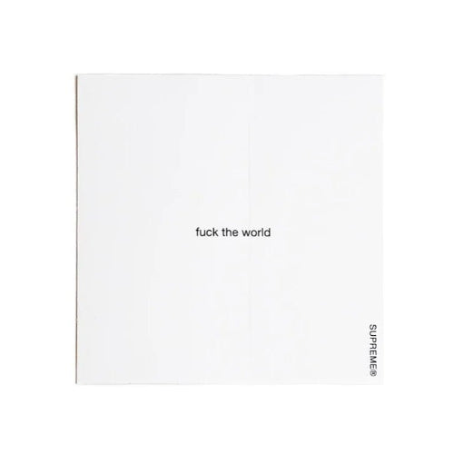 Supreme Fuck The World Sticker