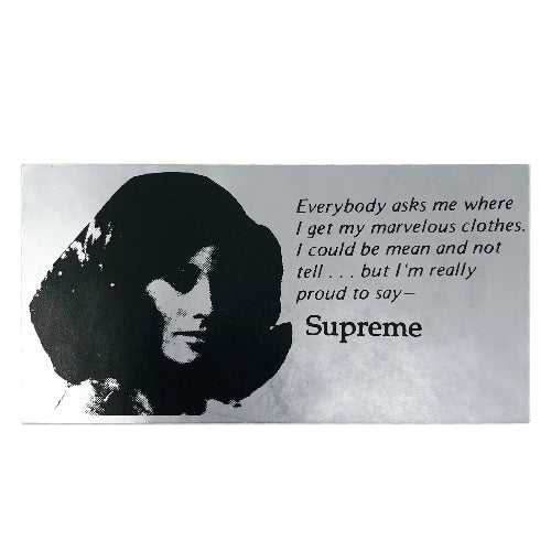 Supreme Mean Everybody Asks Me Sticker