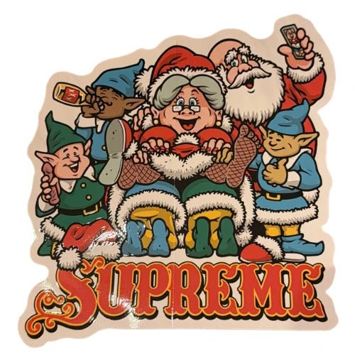 Supreme New York Naughty Santa Sean Cliver Sticker -Supreme New York Naughty Santa Sean Cliver Sticker