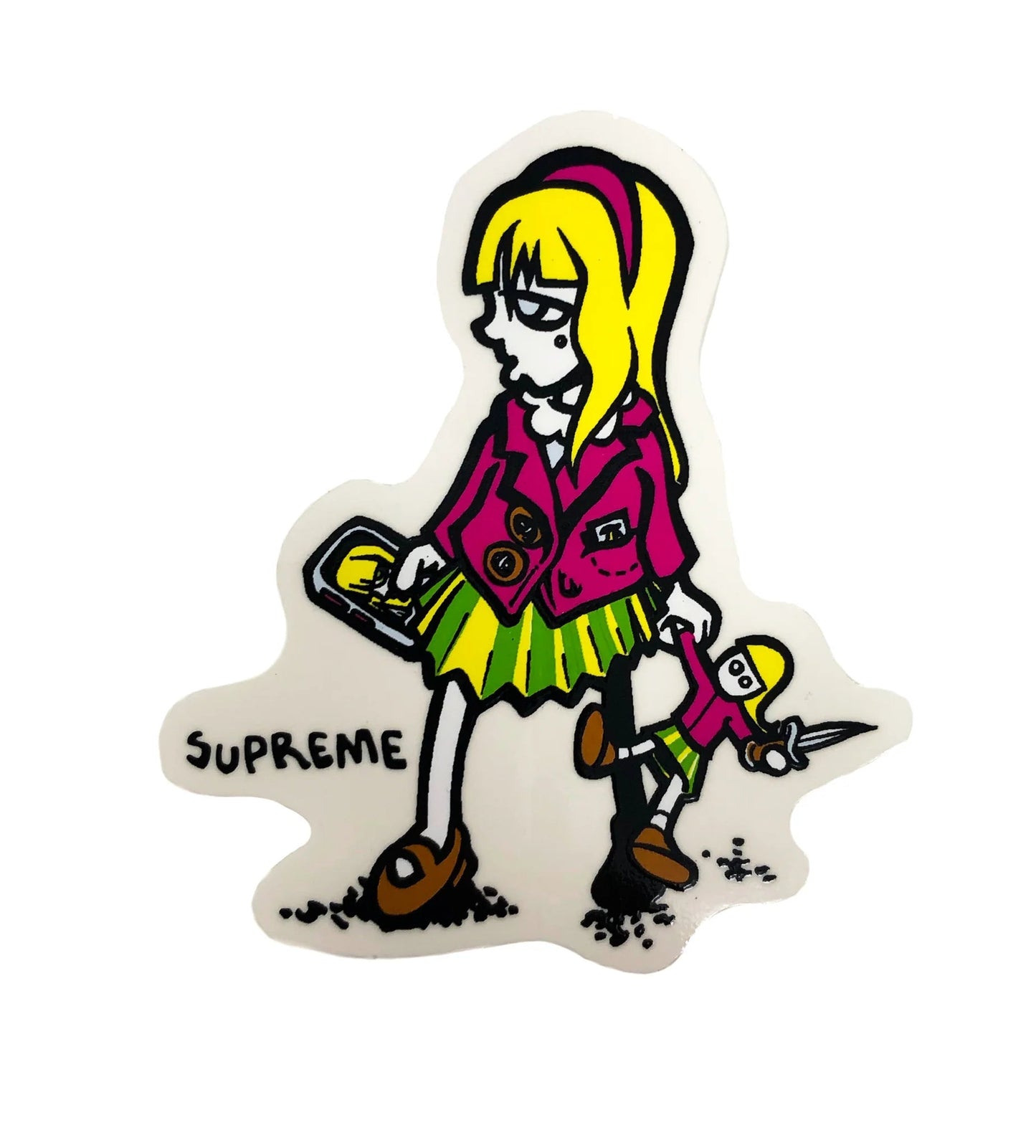 Supreme New York Suzie Switchblade Sticker