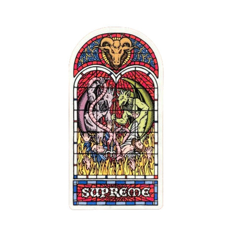 Supreme New York Worship Sticker