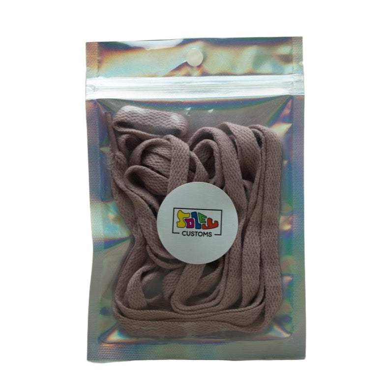 Mauve Flat Shoe Laces -
