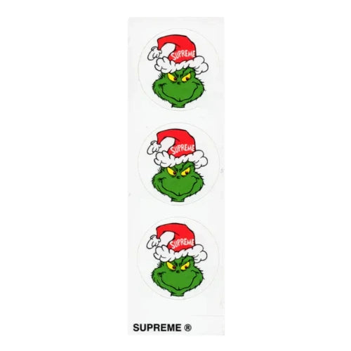 Supreme New York Grinch Mini Strip Sticker