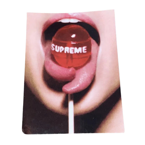 Supreme New York Split Tongue Lollipop Sticker