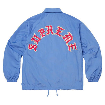 Supreme Old English Arc Coaches Jacket Light Blue