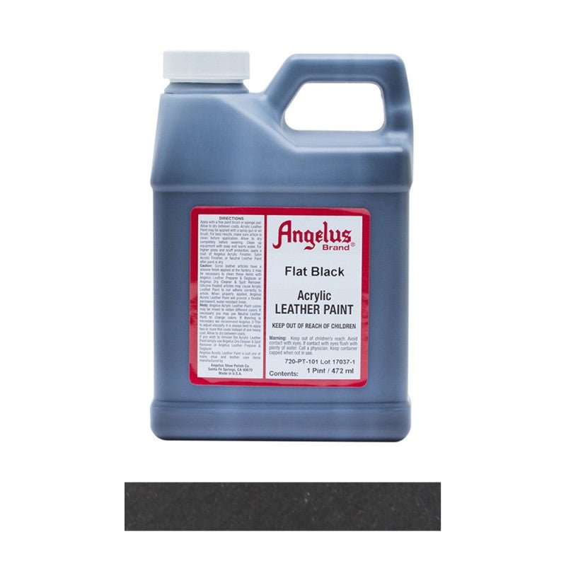 Angelus Original Collection Flat Black 101 Leather Sneaker Paint - Angelus Original Collection Flat Black 101 Leather Sneaker Paint
