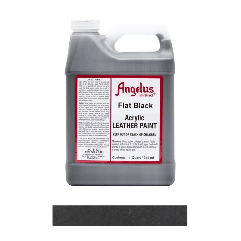 Angelus Original Collection Flat Black 101 Leather Sneaker Paint - Angelus Original Collection Flat Black 101 Leather Sneaker Paint