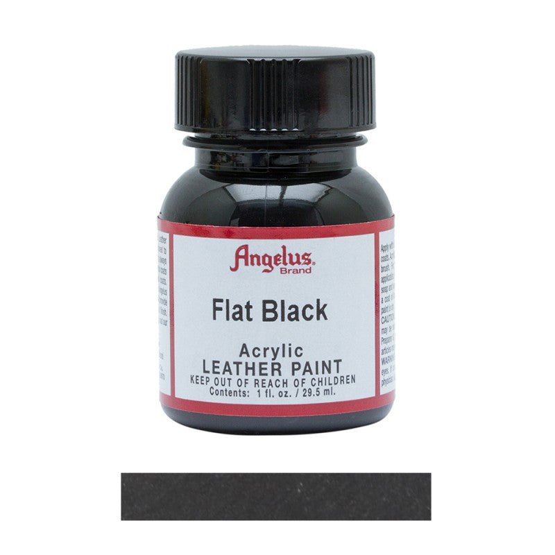 Angelus Original Collection Flat Black 101 Leather Sneaker Paint - Angelus Original Collection Flat Black 101 Leather Sneaker Paint