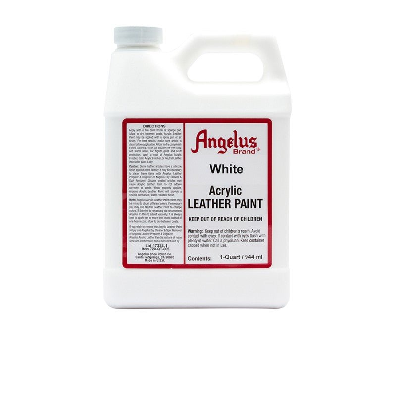 Angelus Original Collection Flat White 105 Leather Sneaker Paint - Angelus Original Collection Flat White 105 Leather Sneaker Paint