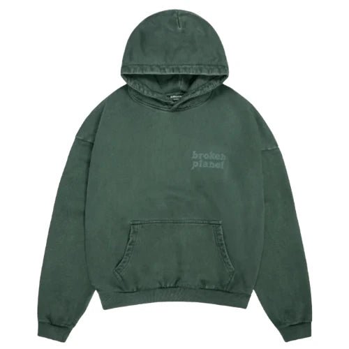 Broken Planet Basics Hoodie Washed Emerald Green -Broken Planet Basics Hoodie Washed Emerald Green