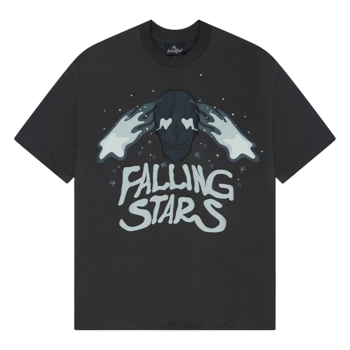 Broken Planet Falling Stars T Shirt Soot Black - Broken Planet Falling Stars T Shirt Soot Black