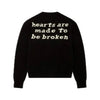 Broken Planet Hearts Are Made To Be Broken Knit Sweater Midnight Black - Broken Planet Hearts Are Made To Be Broken Knit Sweater Midnight Black