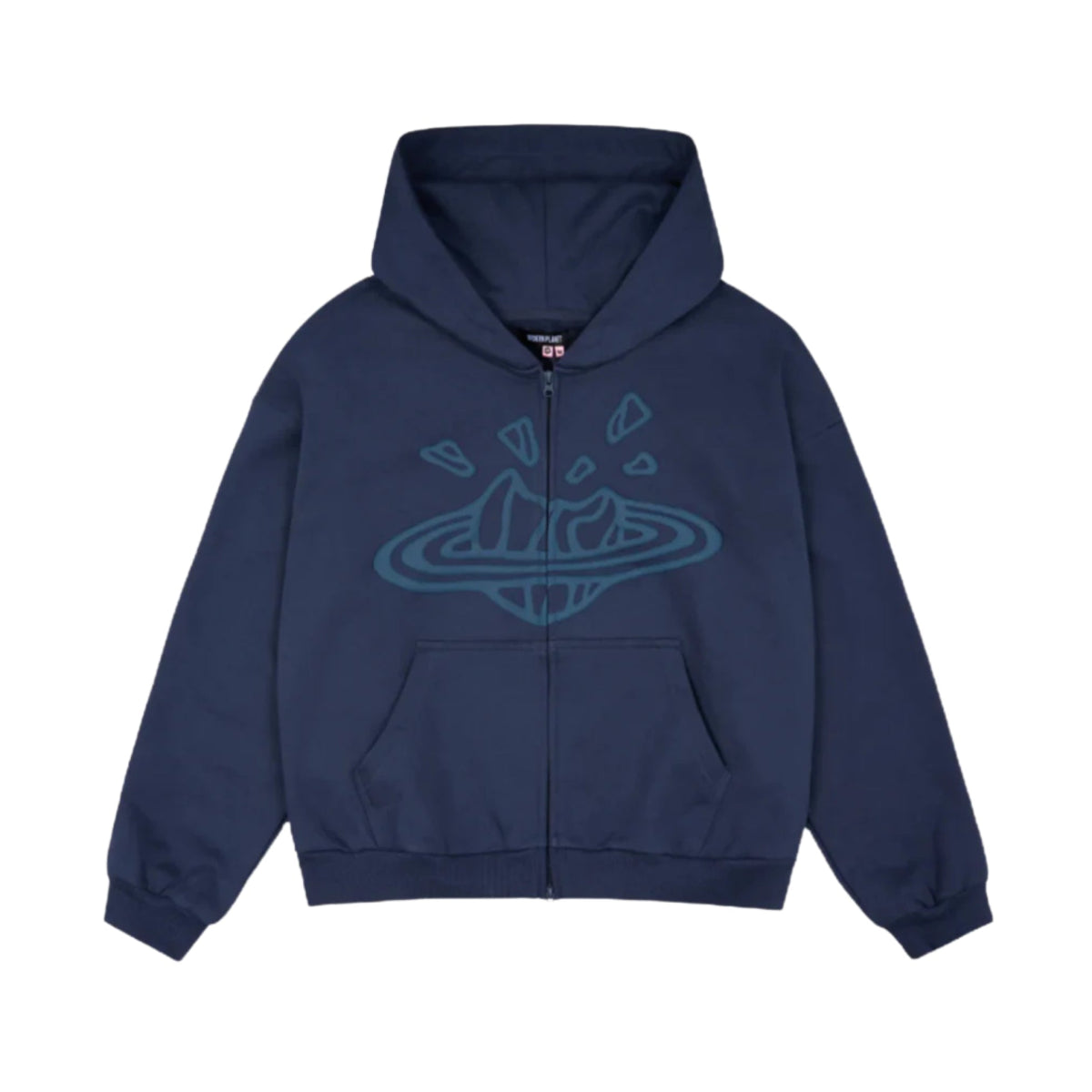 Broken Planet Zip Up Hoodie Deep Navy - Broken Planet Zip Up Hoodie Deep Navy