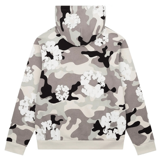 Denim Tears Wreath Zip Hoodie White Camo - Denim Tears Wreath Zip Hoodie White Camo