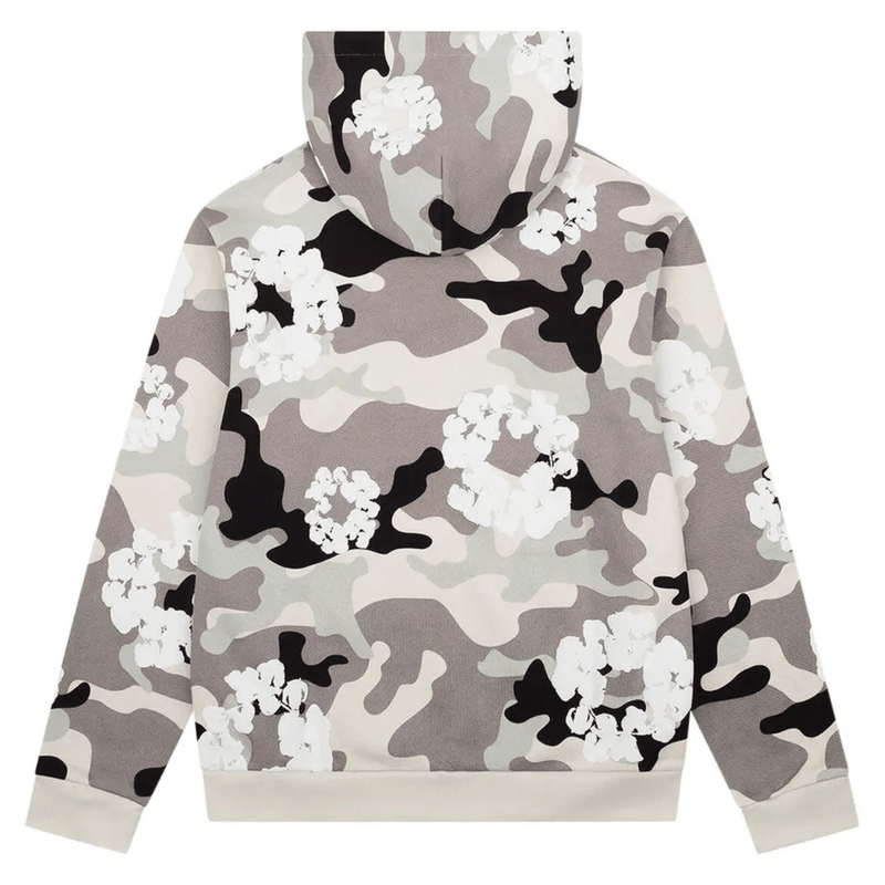 Denim Tears Wreath Zip Hoodie White Camo - Denim Tears Wreath Zip Hoodie White Camo