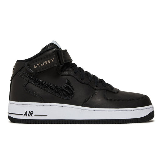 Nike Air Force 1 07 Mid SP Stussy Black Snakeskin DJ7840 001 - Nike Air Force 1 07 Mid SP Stussy Black Snakeskin DJ7840 001