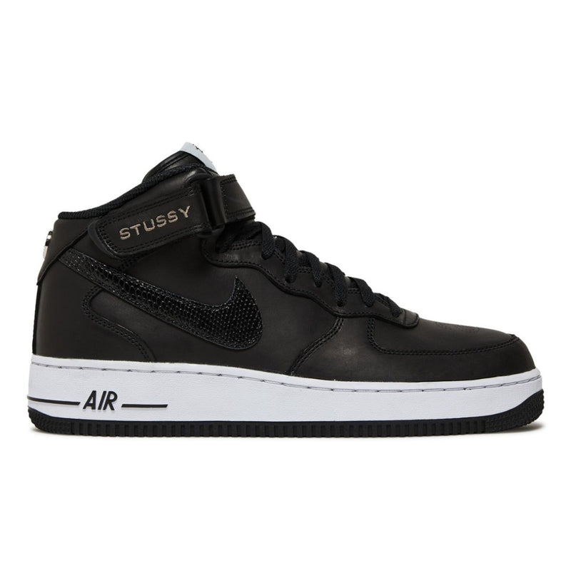 Nike Air Force 1 07 Mid SP Stussy Black Snakeskin DJ7840 001