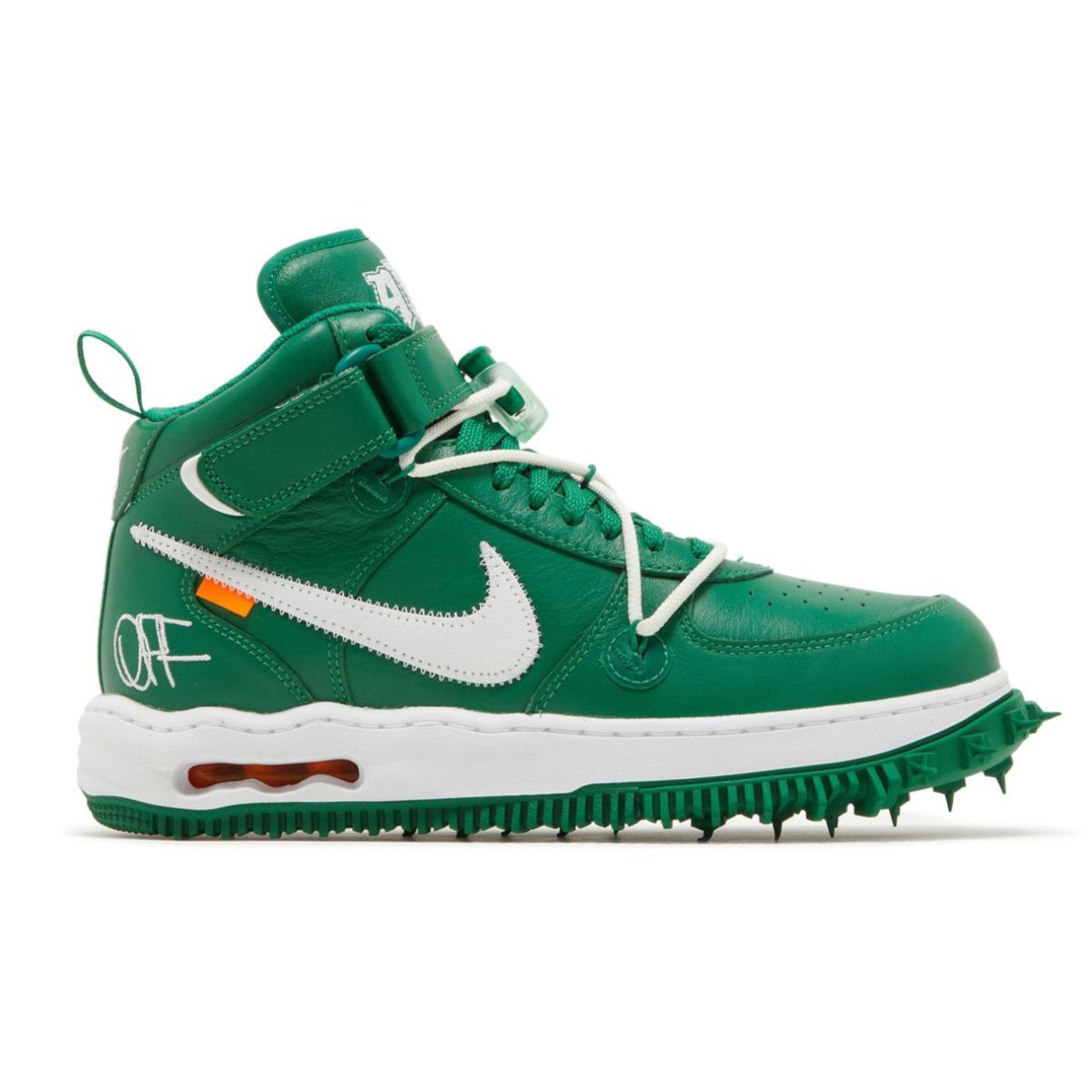 Nike Air Force 1 Mid SP Off White Pine Green DR0500 300 - Nike Air Force 1 Mid SP Off White Pine Green DR0500 300