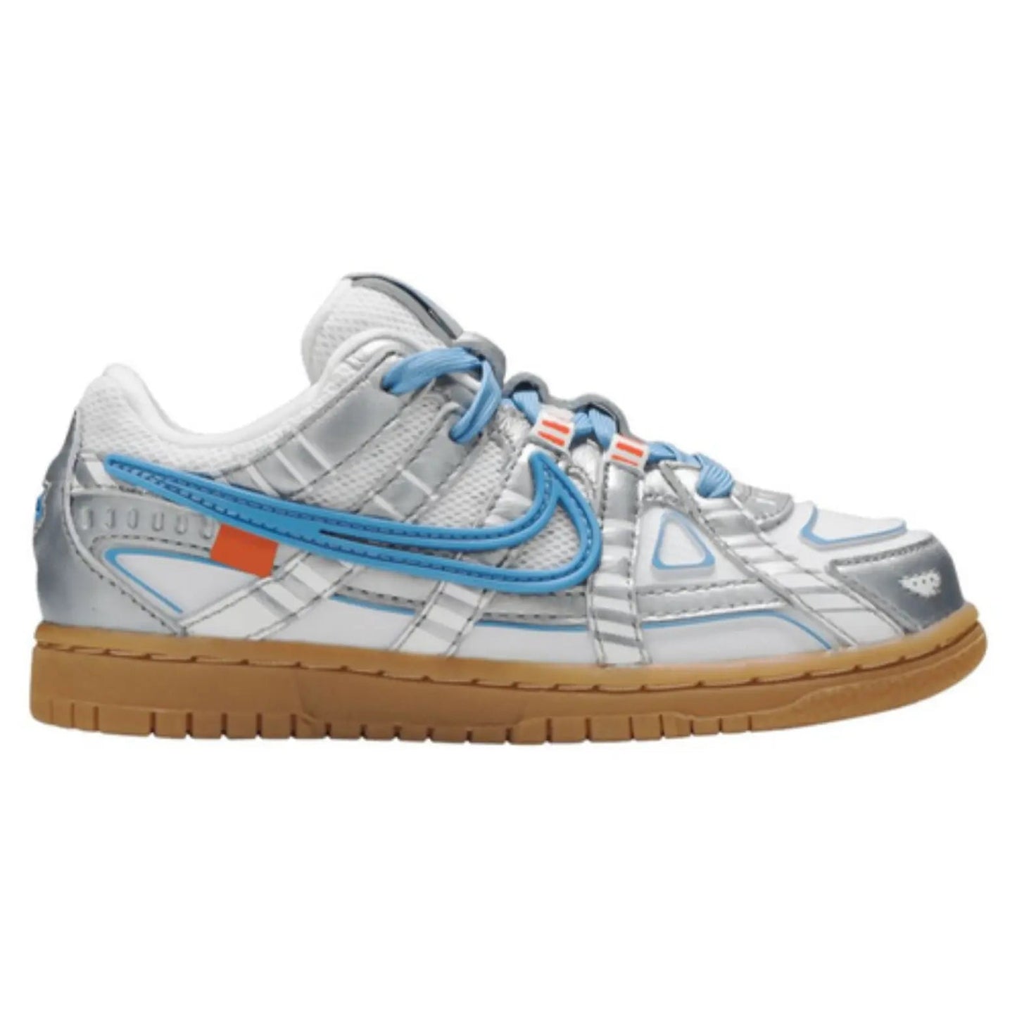 Nike Air Rubber Dunk PS OFF - WHITE™️ University Blue CW7410 100 - Nike Air Rubber Dunk PS OFF - WHITE™️ University Blue CW7410 100