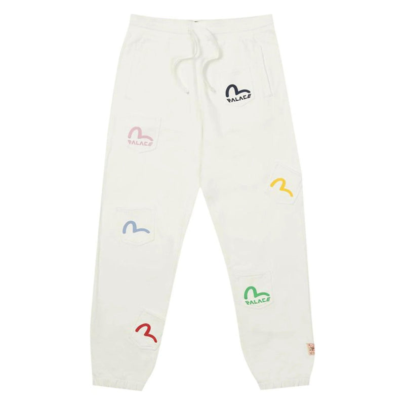 Palace Evisu Multi Pocket Joggers Egret