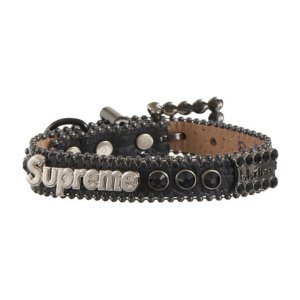 Supreme B.B. Simon Studded Dog Collar Black -Supreme B.B. Simon Studded Dog Collar Black