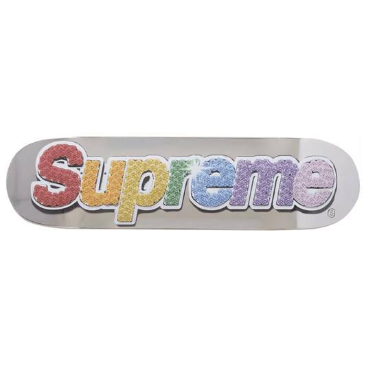Supreme Bling Box Logo Skateboard Deck Platinum SS22 - Supreme Bling Box Logo Skateboard Deck Platinum SS22
