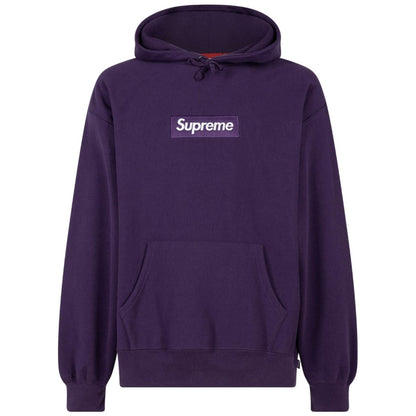 Supreme Box Logo Hooded Sweatshirt Dark Purple