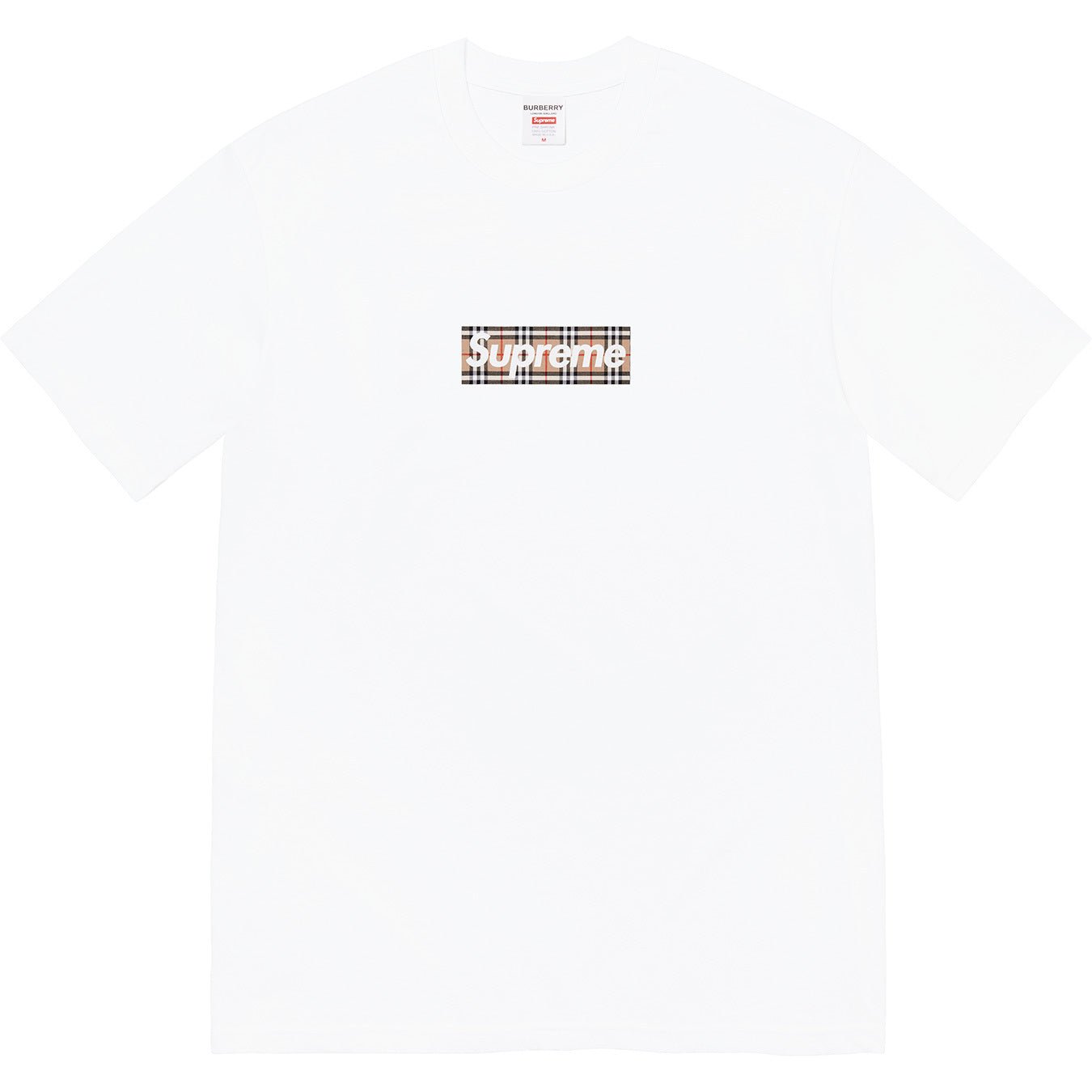 Supreme Burberry Box Logo T Shirt -Supreme Burberry Box Logo T Shirt