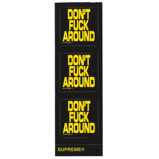 Supreme Don't Fuck Around Mini Sticker -Supreme Don't Fuck Around Mini Sticker