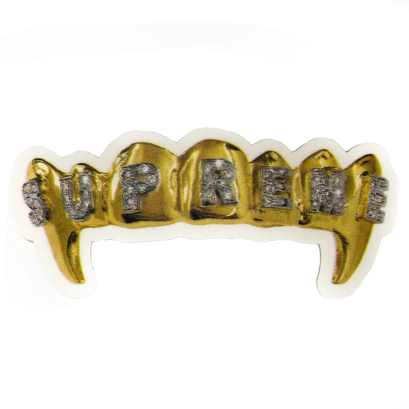 Supreme Gold Grill Sticker