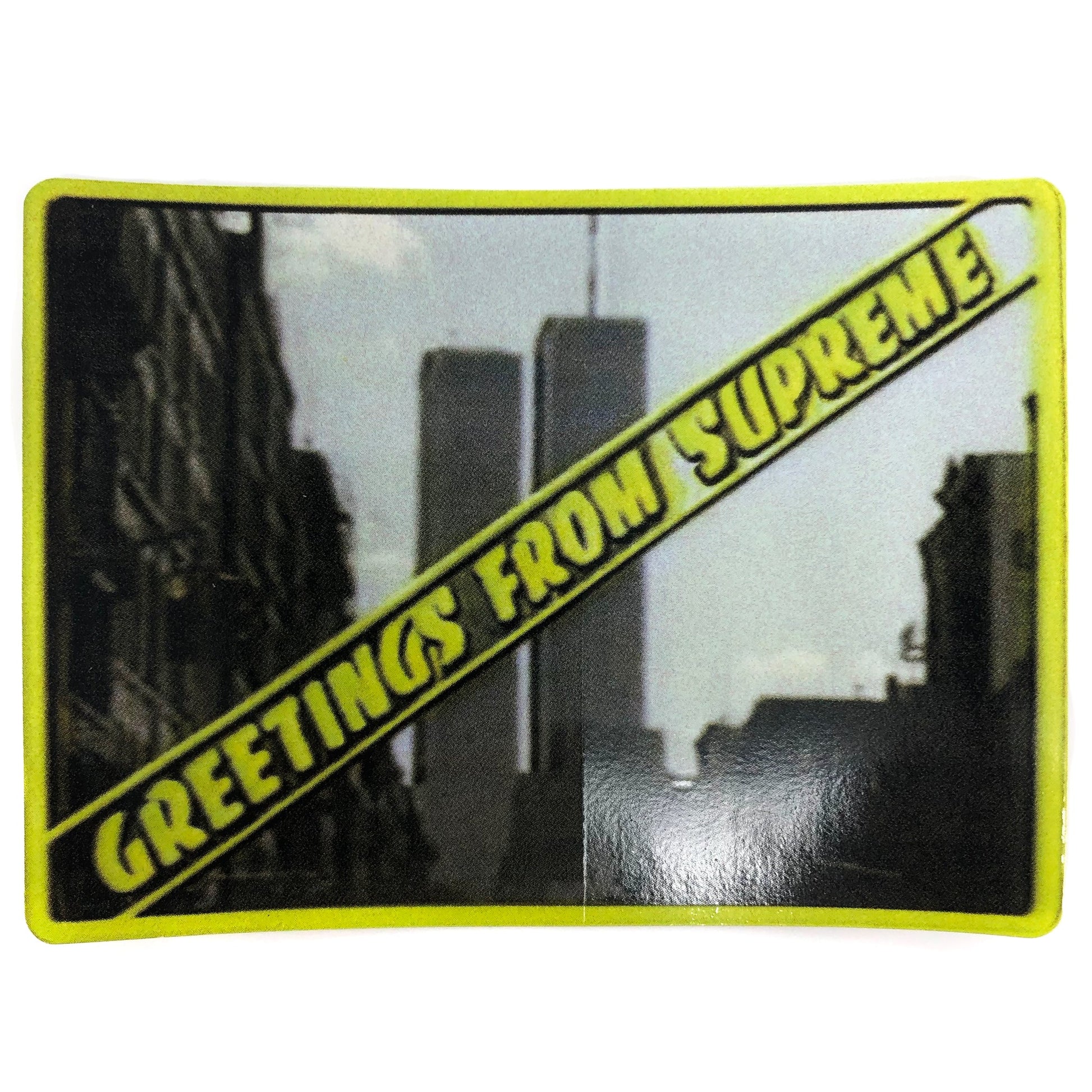 Supreme Greetings From Supreme Sticker - Supreme Greetings From Supreme Sticker - Supreme Greetings From Supreme Sticker