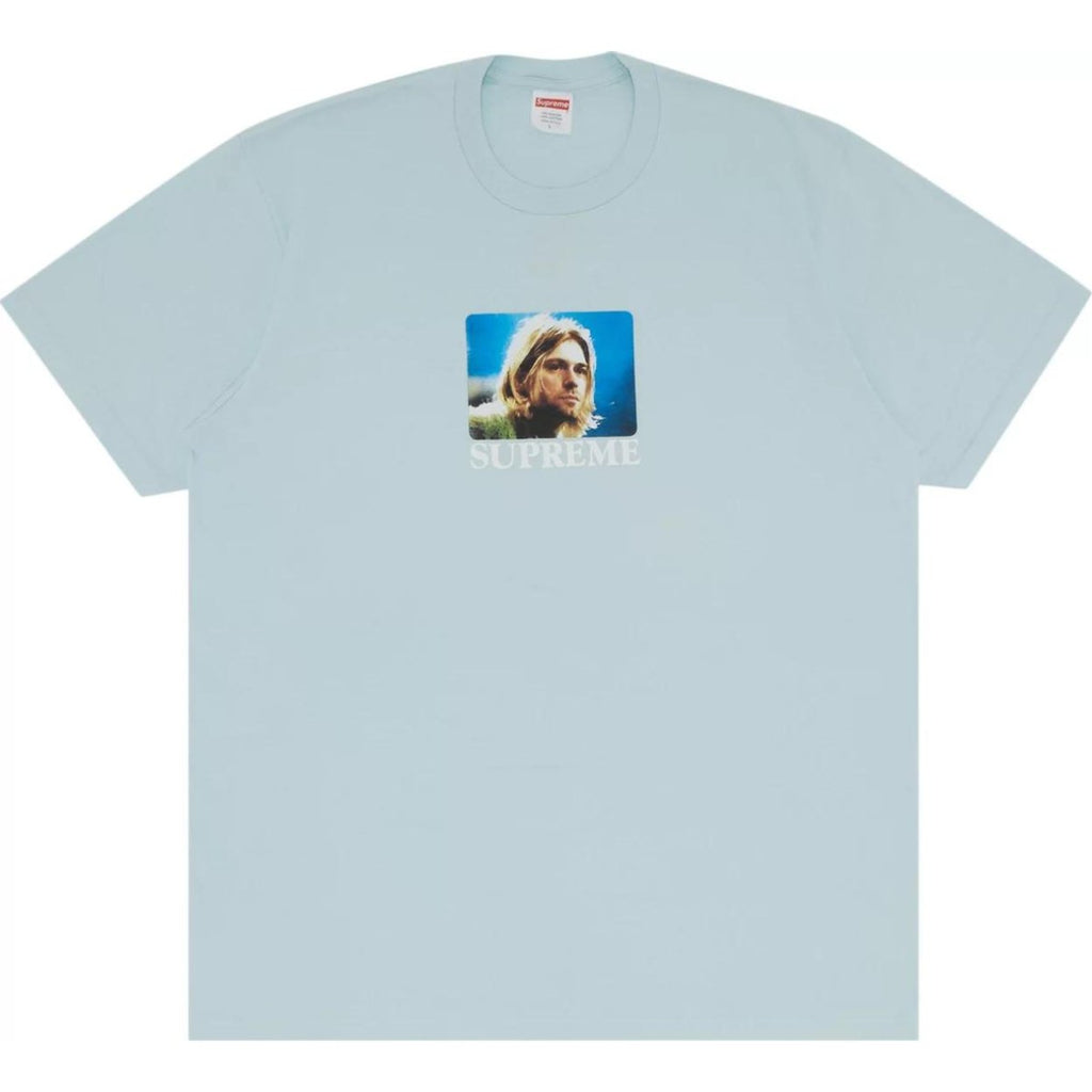 Supreme Kurt Cobain T Shirt Pale Blue - Supreme Kurt Cobain T Shirt Pale Blue