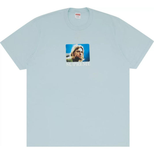 Supreme Kurt Cobain T Shirt Pale Blue - Supreme Kurt Cobain T Shirt Pale Blue