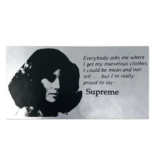Supreme Mean "Everybody Asks Me" Sticker -Supreme Mean "Everybody Asks Me" Sticker