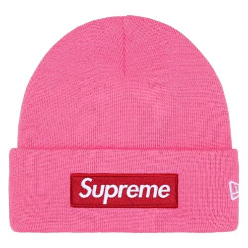 Supreme New Era Box Logo Beanie FW25 Magenta - Supreme New Era Box Logo Beanie FW25 Magenta
