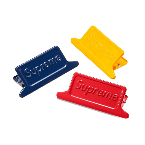 Supreme New York Dulton Small Clips Set of 3 Multicolour -Supreme New York Dulton Small Clips Set of 3 Multicolour