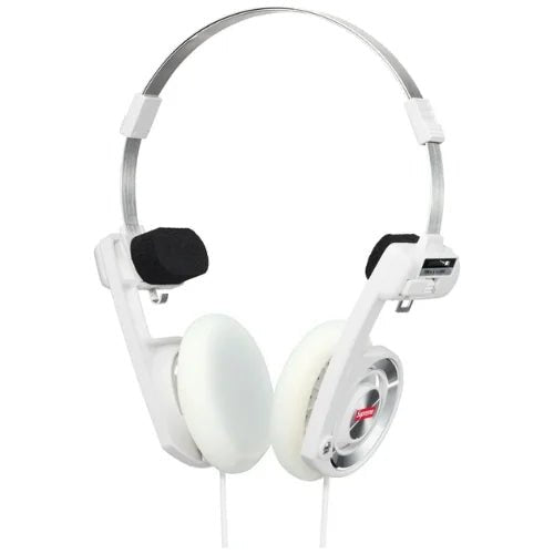 Supreme New York Koss PortaPro Headphones White -Supreme New York Koss PortaPro Headphones White
