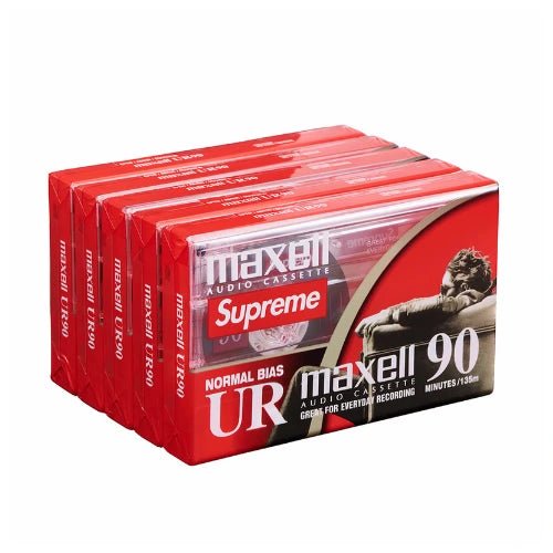 Supreme New York Maxell Cassette Tapes 5 Pack -Supreme New York Maxell Cassette Tapes 5 Pack