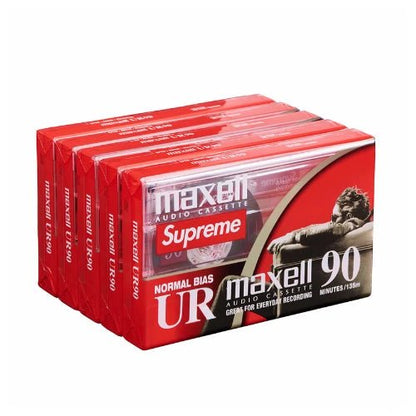 Supreme New York Maxell Cassette Tapes 5 Pack -Supreme New York Maxell Cassette Tapes 5 Pack