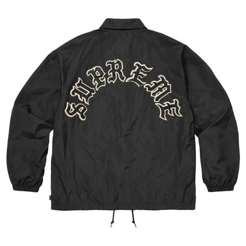 Supreme Old English Arc Coaches Jacket Black - Supreme Old English Arc Coaches Jacket Black