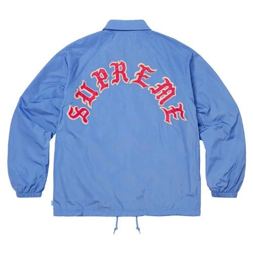 Supreme Old English Arc Coaches Jacket Light Blue - Supreme Old English Arc Coaches Jacket Light Blue