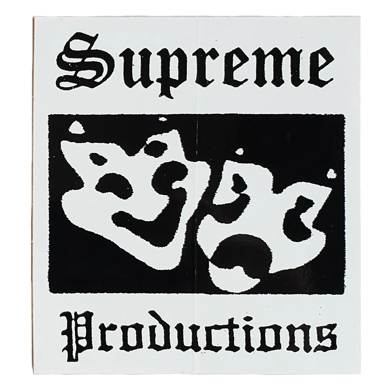 Supreme Productions Drama Masks Sticker - Supreme Productions Drama Masks Sticker - Supreme Productions Drama Masks Sticker