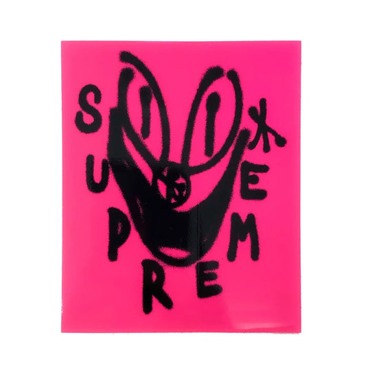 Supreme Sancheeto Smile Pink Sticker -Supreme Sancheeto Smile Pink Sticker