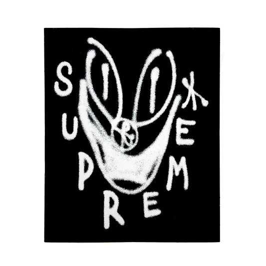 Supreme Sancheeto Smile Sticker Black -Supreme Sancheeto Smile Sticker Black