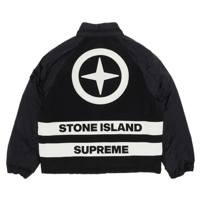 Supreme Stone Island Reversible Down Puffer Jacket Black - Supreme Stone Island Reversible Down Puffer Jacket Black