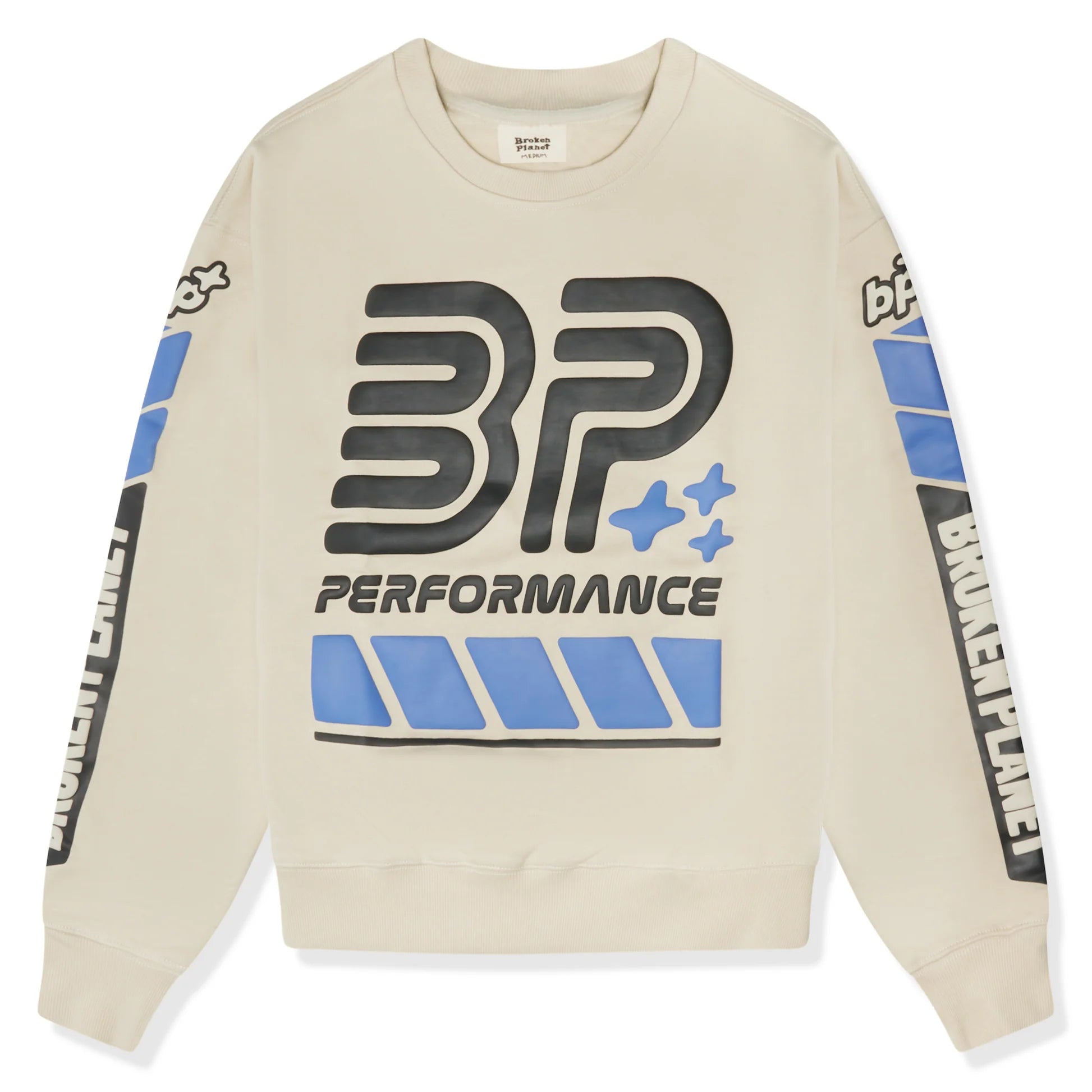 Broken Planet BP Performance Sweatshirt Bone White -Broken Planet BP Performance Sweatshirt Bone White