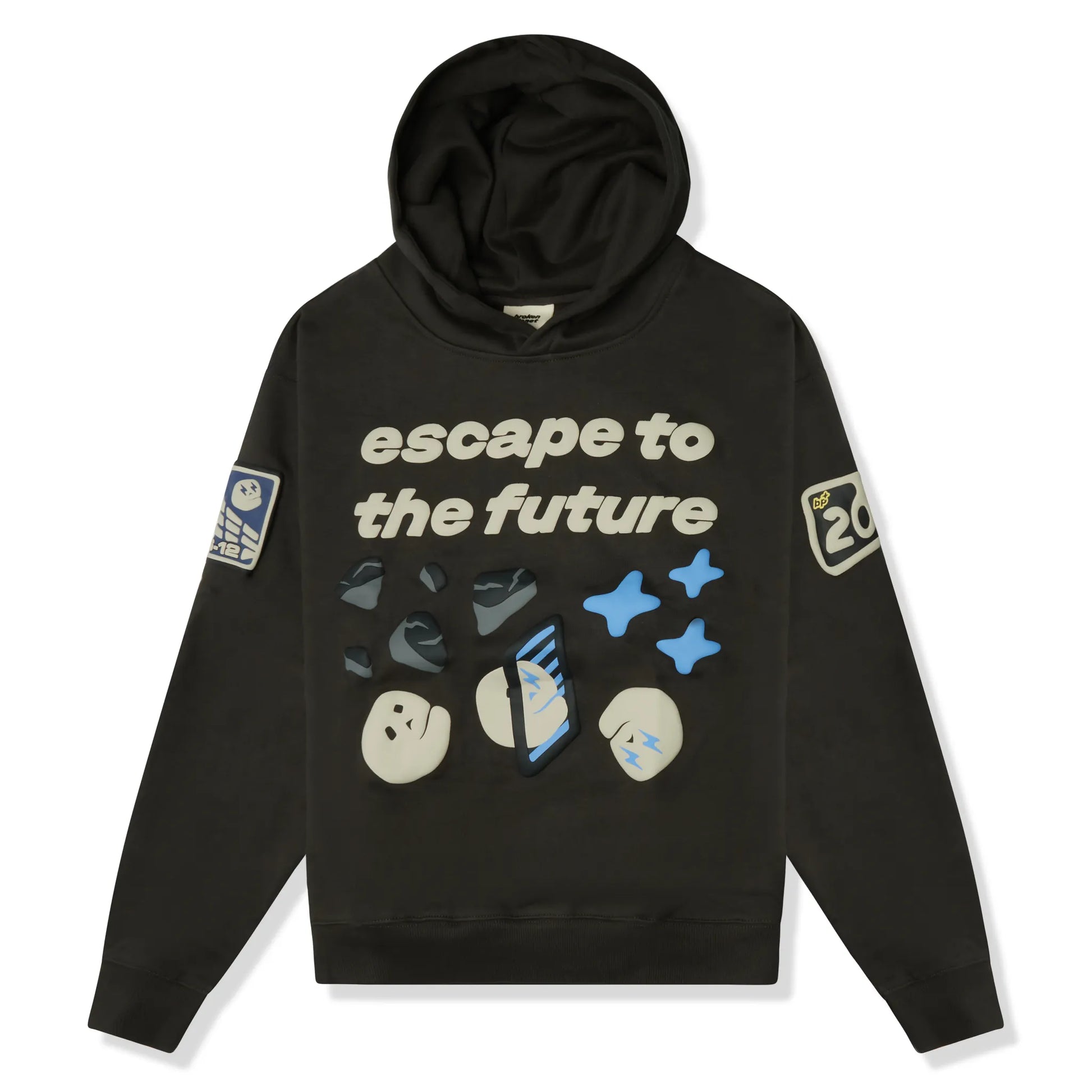 Broken Planet Escape To The Future Hoodie Soot Black -Broken Planet Escape To The Future Hoodie Soot Black